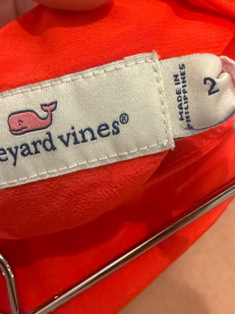 NWT Vineyard Vines Red Tiered Maxi Skirt Tie Waist Size 2 Summer Boho - Picture 5 of 6
